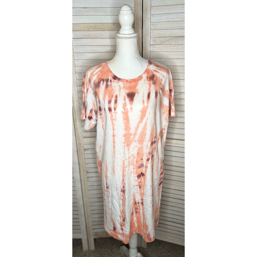 Old Navy Loose Vintage Tie-Dye T-Shirt Dress - L - EUC!
